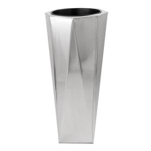 Vase à fleurs en métal martelé argenté de style américain, à poser au sol, pour plantes artificielles, styles personnalisés - Product Image 6