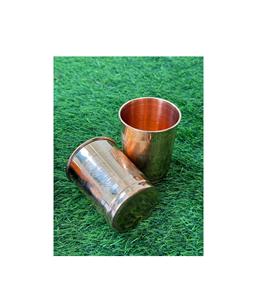 Gobelet en cuivre poli, tasse à boire en métal lisse, verre à boisson traditionnel pour le camping, l'extérieur, la maison, l'hôtel, le restaurant - Product Image 1