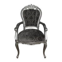 Fauteuils de Reproduction Antique Chaise de Salle à Manger en Bois Chaises d'Appoint Baroques Classiques pour Salle à Manger Meubles de Maison et de Restaurant