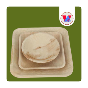 LOS MÁS VENDIDOS: Platos de Hoja de Areca Catechu Resistentes al Calor, con Aroma Suave a Madera, Bandejas Compostables Redondas Desechables para Ensaladas, Ideales para Catering - Product Image 1