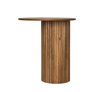 Mesa de Centro Redonda de Madera Hecha a Mano Estilo Vintage, Mesa Auxiliar Rústica para Espacios Pequeños, para Sala de Estar, Dormitorio, Entrada - Product Image 2