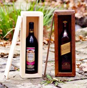 Support à bouteilles en bois créatif pour la cuisine, support de rangement pour bouteilles de vin, organisateur en bois naturel fait à la main pour la table à manger - Product Image 2