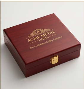Juego de cubiertos elegantes ACME METAL en oro mate con revestimiento PVD en oro rosa y mango con incrustaciones de nácar para bodas y restaurantes. - Product Image 5