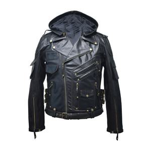 Casual <b>Jacket</b> Windproof Winter Men Pu Leather <b>Jacket</b> Fashion <b>Motorcycle</b>-Protective Black <b>Jackets</b> With Hoodie - Product Image 1
