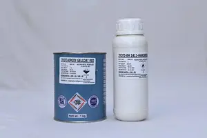 Ensemble de gelcoat époxy rouge Jyoti Enterprise 1 kg et durcisseur EH 1411 500 g, revêtement industriel haute performance - Product Image 3