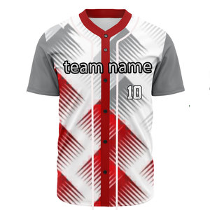 Camiseta de Béisbol de Nuevo Estilo, Personalizable con Logotipo, Diseño de Malla Sublimada para Hombre, Uniforme de Equipo Bordado, Ropa de Softbol - Product Image 3