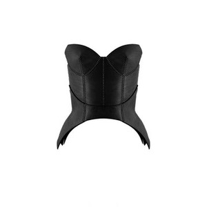 Black Genuine Lambskin Leather Women <b>Corset</b> <b>Shapewear</b> Custom Color Sample & Customization Service Available - Product Image 2