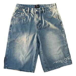 Shorts en jean pour hommes de qualité supérieure, respirants, vente en gros, shorts déchirés avec poches latérales, vêtements d'extérieur - Product Image 1