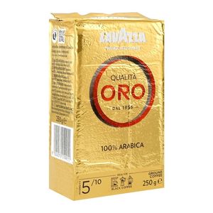 Café moulu Lavazzaa Qualita Oro 250g, Arabica Premium, torréfaction Espresso, arôme riche, style italien, grains pour la maison, le bureau, les baristas - Product Image 4