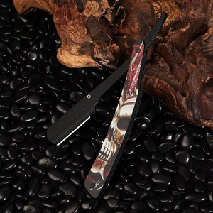 Rasoirs professionnels à lame droite pour barbier, rasoirs en acier inoxydable de haute qualité, lames de rasage aiguisées pour hommes, accessoires de beauté - Product Image 4
