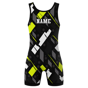 Maillots de lutte avec impression par sublimation intégrale, extensibles, sur mesure, pour hommes sexy - Product Image 6