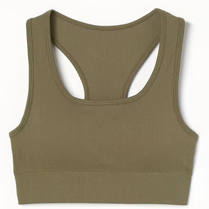 Meilleur prix, faible MOQ, soutien-gorge de sport uni pour femme, dernier design, vêtements d'entraînement pour femme, soutien-gorge de sport avec logo personnalisé - Product Image 3
