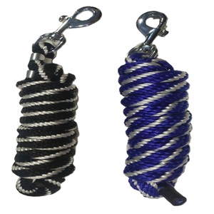 Cuerda de guía para caballos hecha a mano de algodón y poliéster resistente, disponible en muchos colores y longitud personalizada, cuerda de guía bicolor duradera. - Product Image 3