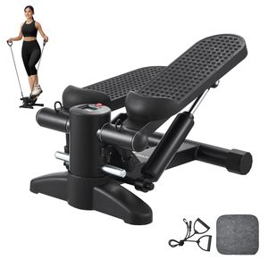 Mini Stepper Idraulico per Fitness con Bande di Resistenza, Attrezzatura Cardio per Allenamento Completo del Corpo, per Esercizi a Casa - Product Image 1