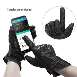 Guantes de Motocicleta Personalizados con Logotipo, Guantes de Motocicleta Hechos de Cuero, Guantes de Motocicleta con Protección para los Dedos - Product Image 4