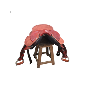 Selle de course d'obstacles australienne avec arbre en bois et matériaux en cuir - Product Image 1