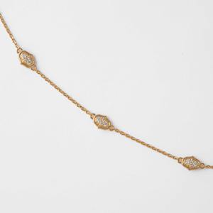 Collier chaîne élégant en or massif 14 carats avec diamant de laboratoire de 3,75 carats, style station, bijoux raffinés, cadeau pour son anniversaire, à porter avec élégance - Product Image 2