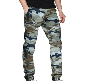 Pantalones Deportivos de Camuflaje para Hombre, Cintura Elástica, con Bolsillos Laterales, Transpirables, de Peso Medio, con Cordón Ajustable, Estilo Primavera - Product Image 6