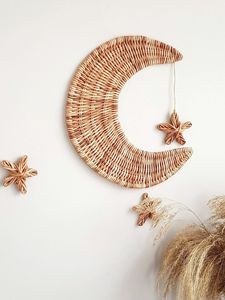 Natural Boho Wicker Kids <b>Wall</b> Hanging Eco-friendly Rattan <b>Nursery</b> <b>Decor</b> for Children Made by Vietnamese Manufacturer - Product Image 5