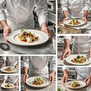 Kit de cuisine professionnel 5 pièces en acier inoxydable noir pour chef, outils de platsage, fournisseur au Pakistan, meilleure qualité, prix abordable - Product Image 5