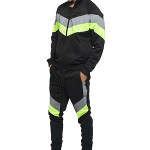 Men Autumn Solid 100% Cotton Tracksuit Set Full <b>Zip</b> <b>Hooded</b> Collar Joggers with Side Pockets Breathable Streetwear Casual Wear - Product Image 5