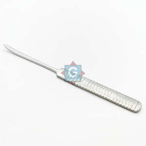 Elevador de periostio Williger plateado de 17 cm con agarre moleteado, instrumento quirúrgico dental manual Clase I - Product Image 2