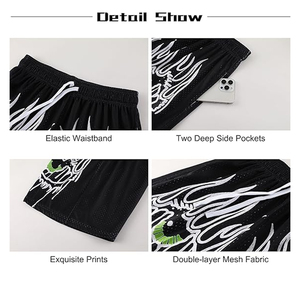 Custom Logo Eco-Friendly Quick Dry Breathable <b>Mid</b> Waist Drawstring Closure Casual Workout Shorts Double <b>Layer</b> 100% Cotton Men's - Product Image 6