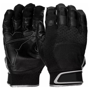 Gants de frappe de baseball en gros, personnalisés, pour adultes, qualité supérieure, pour gaucher, imperméables, isolés, respirants, en cuir, avec fermeture à tirette - Product Image 4
