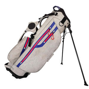 Sac de golf pliable léger en cuir PU imperméable avec broderie personnalisée du logo d'usine pour hommes et femmes sportifs - Product Image 1