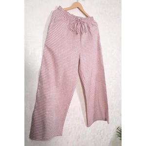Indian Handloom Cotton Pants for <b>Women</b>, Casual Pajama <b>Trousers</b>, Lounge Bottoms, Everyday Comfort Wear - Product Image 3