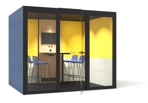Silent Room L Large Fabric Soundproof Acoustic Pod w/Glass Door - Product Image 1