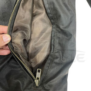 เสื้อแจ็คเก็ตกันน้ำสำหรับกิจกรรมกลางแจ้งแบบขายส่ง มีฮู้ด เสื้อโค้ทสำหรับล่าสัตว์ มีกระเป๋าหลายช่อง ติดกระดุม เสื้อกันลม เสื้อแจ็คเก็ตผ้าแคนวาสเคลือบแว็กซ์สำหรับผู้ชาย - Product Image 5