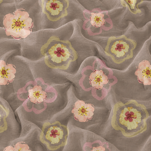 Floral Printed Organic Eco-Friendly Muslin Cotton Silk Blend Sheer Lightweight Home Textile Woven Fabric for Girls Plain Style - Product Image 4