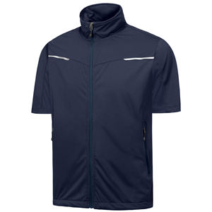 Veste de sport pour homme à manches courtes, légère, respirante, imperméable, avec demi-fermeture éclair, style baseball - Product Image 3