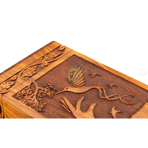 AYAANS Rosewood wooden Hand Carved Wooden Hot Selling cremation Urn <b>Box</b> for Adult Ashes Wholesale Cremation Urns (6X6X11)IN - Product Image 3