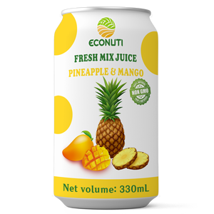 Jus de purée d'ananas aromatisé frais en conserve 330ml, boîte en vrac, OEM, marque privée, fabricant d'usine du Vietnam - Product Image 3