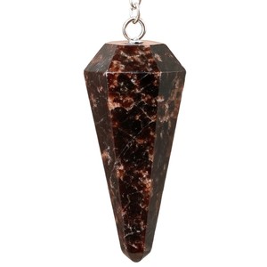 <b>Top</b> Selling Premium Quality Garnet <b>Crystal</b> Pendulum Conical Shape Polished Carving Feng Shui Energy Healing Dowsing Tool - Product Image 2