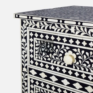 ILAHI's Bone Inlay <b>Drawer</b> Modern Design Agate Detailing <b>Storage</b> Portable Home Furniture - Product Image 4