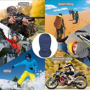 Blue Breathable Balaclava Face Mask Windproof Full Face Cover Adjustable Unisex Hood for Ski Cycling Outdoor - Product Image 5