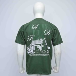เสื้อยืดคอกลมแขนสั้นทรงปกติสำหรับผู้ชาย ผ้าสแปนเด็กซ์/คอตตอน ระบายอากาศได้ดี พิมพ์ลายสกรีนคุณภาพสูงตามสั่ง - Product Image 4