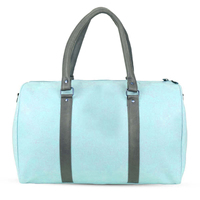 Sac de voyage vert, sac de sport léger en polyester avec fermeture éclair, logo personnalisé, taille personnalisée