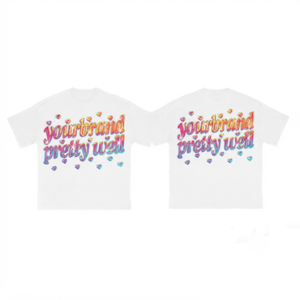 T-shirt en jersey à manches courtes pour homme, coupe classique, col rond, 270 g/m², coton peigné, anti-plis, logo personnalisé imprimé à l'écran sur le devant - Product Image 1