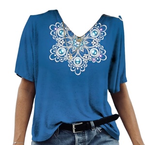 Luxury <b>Retro</b> Pattern Women's T-Shirt Exquisite 3D Printed Summer Loose Top With Short Sleeves and O-Neck Streetwear - Product Image 1