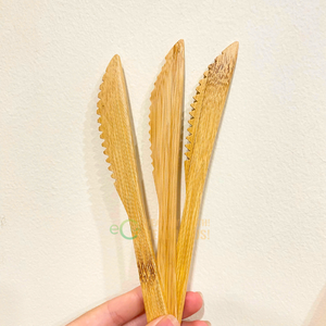 Juego de cubiertos de bambú hechos a mano reutilizables/juego de cubiertos de cuchillo cuchara Tenedor de bambú con logotipo láser gratis en Vietnam - Product Image 2