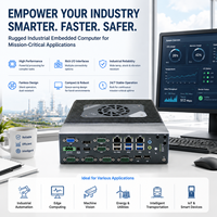 Mini PC Windows 11, ordinateur industriel embarqué, mémoire DDR4 max 64 Go pour contrôle de mouvement, ligne de production, montage mural, UPS