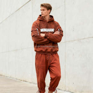 เสื้อฮู้ดขนแกะสำหรับทุกเพศพร้อมผ้าอุ่นสบายสไตล์สตรีทแวร์ทันสมัยเหมาะสำหรับฤดูหนาวและสวมใส่ทุกวัน - Product Image 2