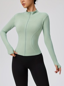 Veste de yoga extensible pour femmes, vêtements de sport pour la course à pied et la gym, vêtements de sport personnalisés, logo OEM ODM, fabricant de marques privées - Product Image 1
