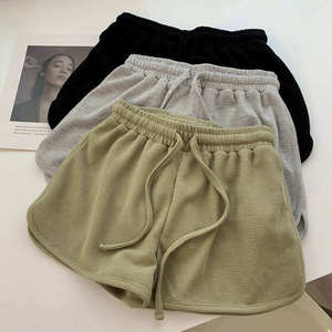 Shorts de Verano Personalizados para Mujer, Cintura Alta, Colores Sólidos, Secado Rápido, Ajuste Ceñido, Cintura Elástica, Cómodos, Nueva Moda, Gran Venta - Product Image 4