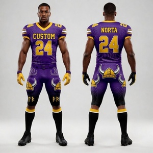 Uniforme de Fútbol Americano Sublimado Profesional con Impresión de Cobertura Total y Ajuste Deportivo - Product Image 6