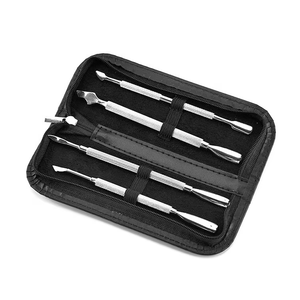 Juego de Herramientas Profesionales de Acero Inoxidable para Uñas, Empujador de Cutículas con Cuchilla Curva y Punta Afilada de Doble Cara para el Cuidado de los Dedos - Product Image 5